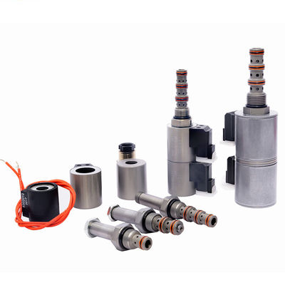 وصلة في 5 منفذ 3 طريق الصمام الكهربائي الكهربائي 12V / 24V مع رابط مزدوج